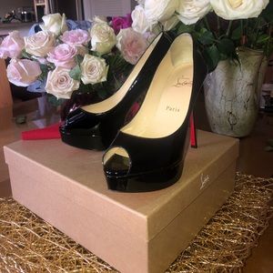Black Louboutin Platform Heels